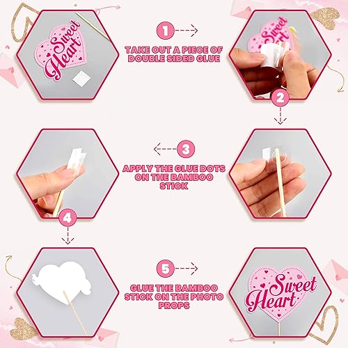 Miniatura 5 de KatchOn, Happy Valentines Day Banner - XtraLarge, 72x44 Inch  Pink Valentine Photo Props - Huge, Pack of 35  Valentines Day Backdrop, Valentine