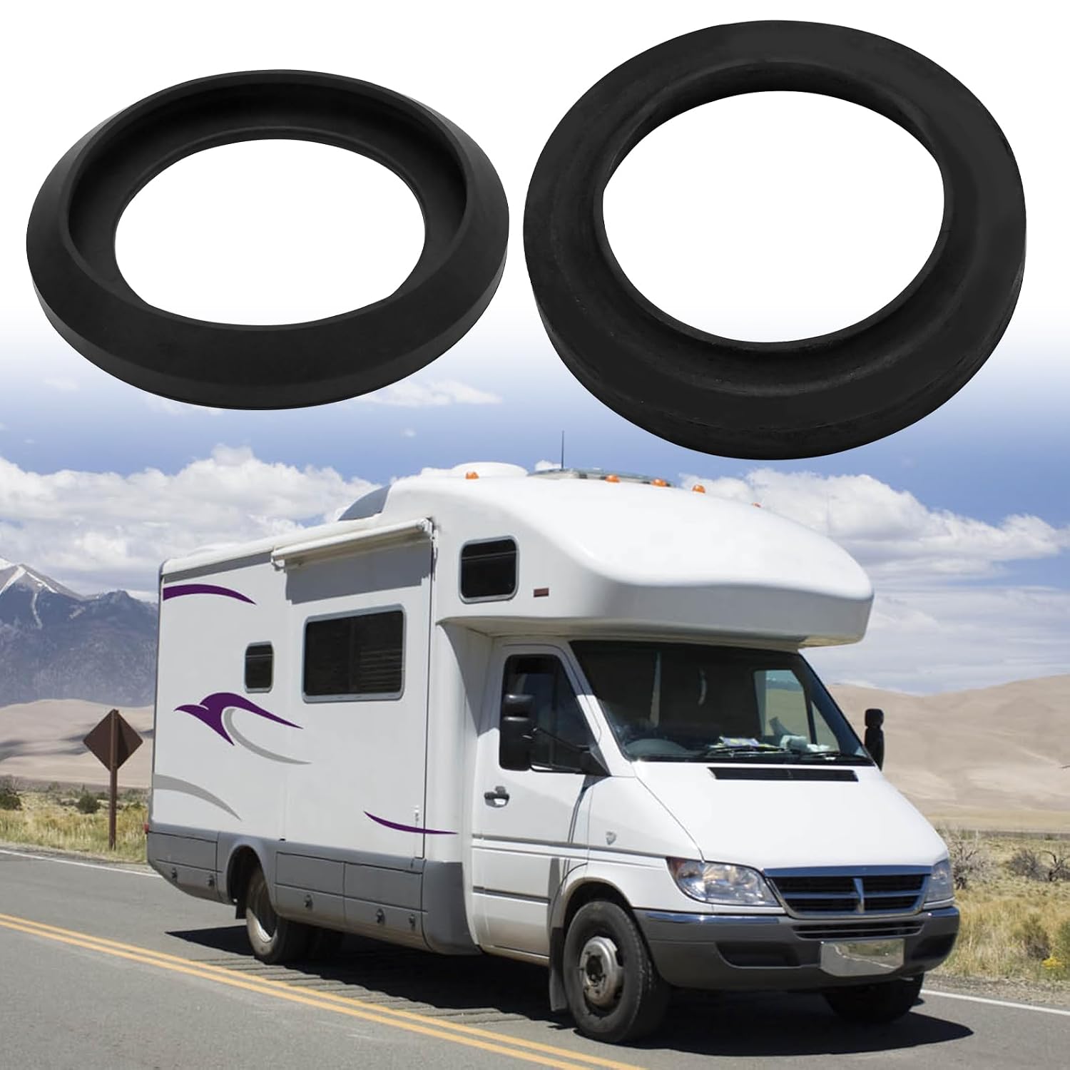 34120 RV Toilet Seal Kit, Replacement for Thetford Aqua Magic Style II, Aqua Magic Style Plus, Aqua Magic Style Lite RV Toilet, Replaces 12524