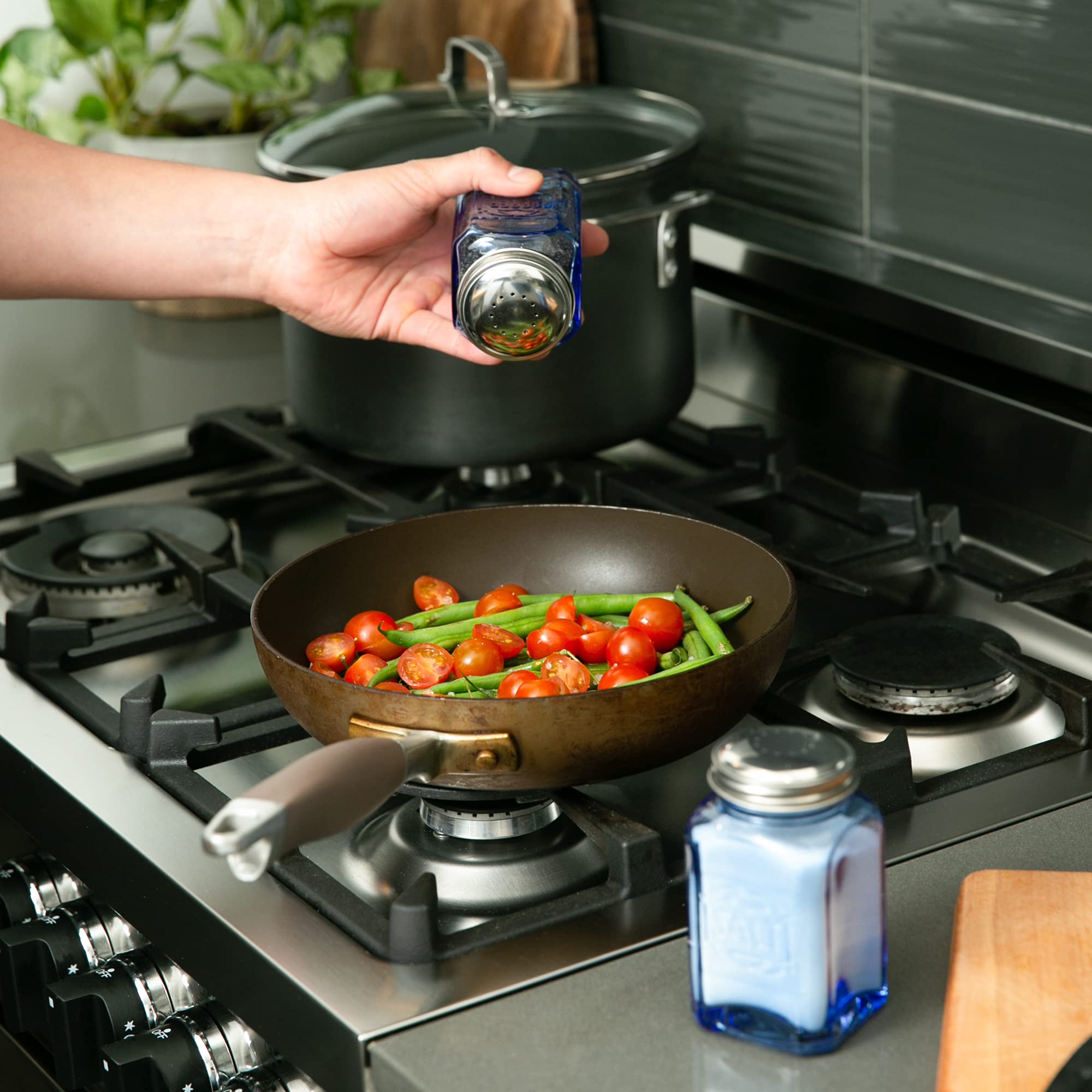 Amazon.com: RSVP International Jumbo Retro Glass Salt & Pepper
