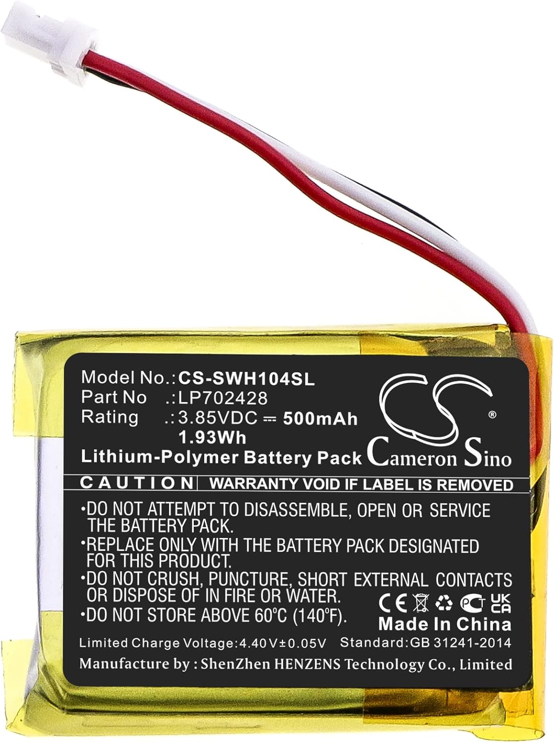 (5 Pack) XSP Battery for Sony WF-1000XM4 Charging Case PN LP702428 500mAh