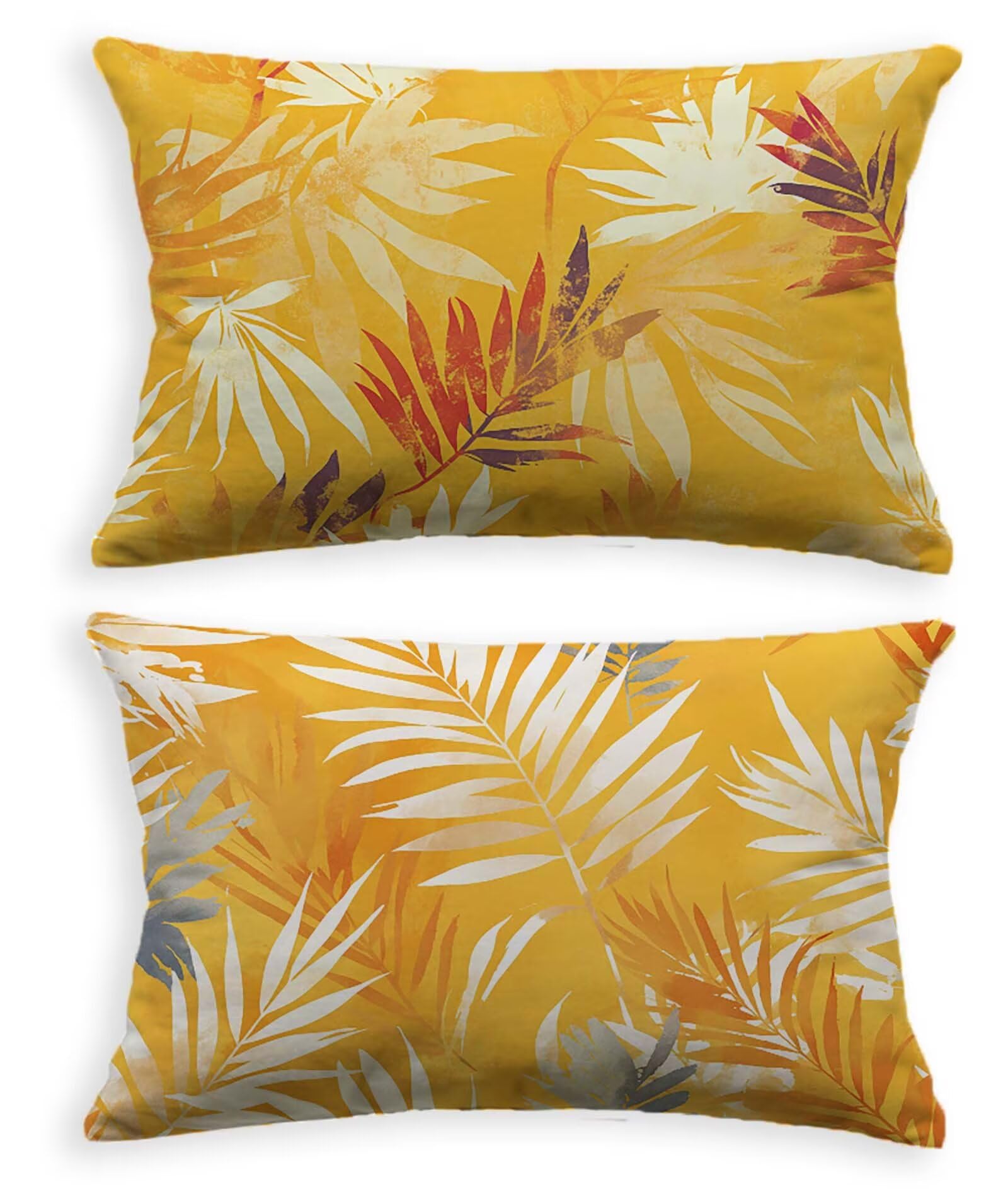 Housse de coussin orange 70x90 cm en velours pour relooker votre canapé