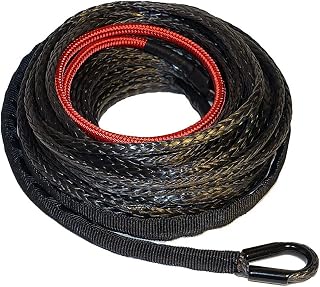 Ranger 6,000 LBs 3/16" x 50' UHMWPE Synthetic Winch Rope 5 MM x 15 M for ATV Winch