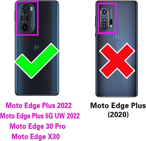 Miniatura 2 de Asuwish Funda protectora de pantalla de vidrio templado para Motorola Edge + Plus 2022Edge X3030 Pro y accesorios de celda híbridos resistentes de