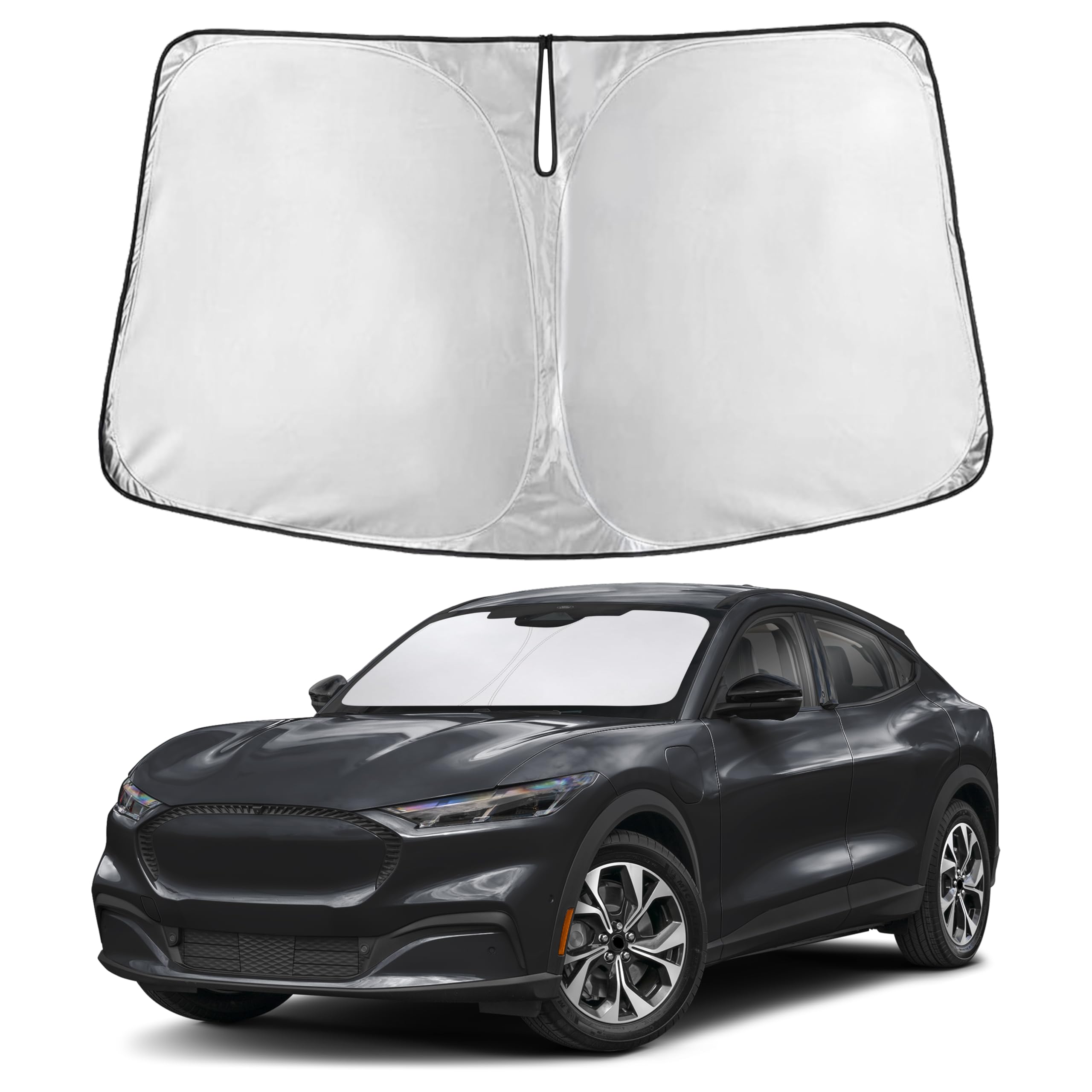 EcoNour Windshield Sunshade Compatible for Ford Mustang Mach-E 2021-2026