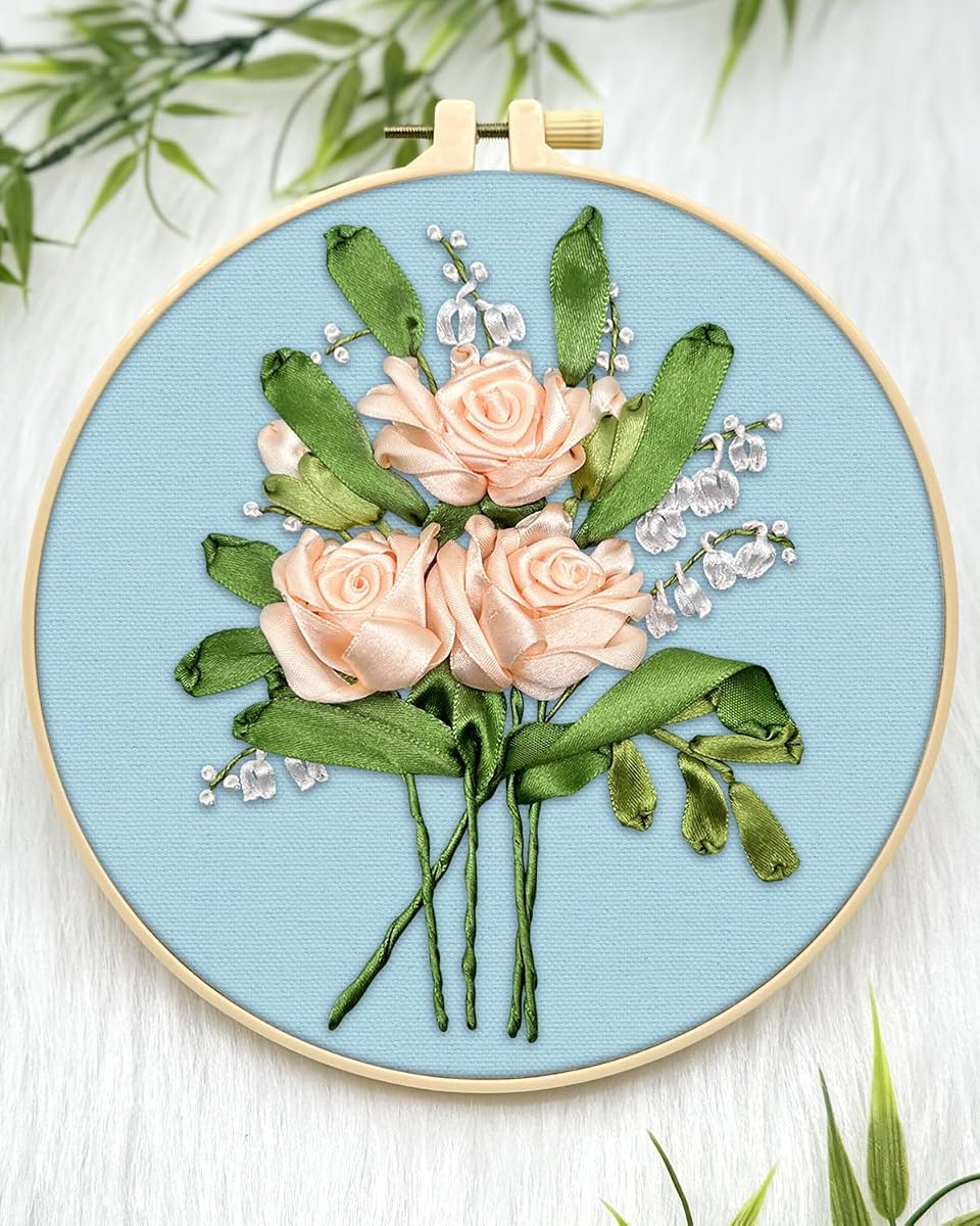 Luxury Silk Ribbon Embroidery & Mending Kit view 4