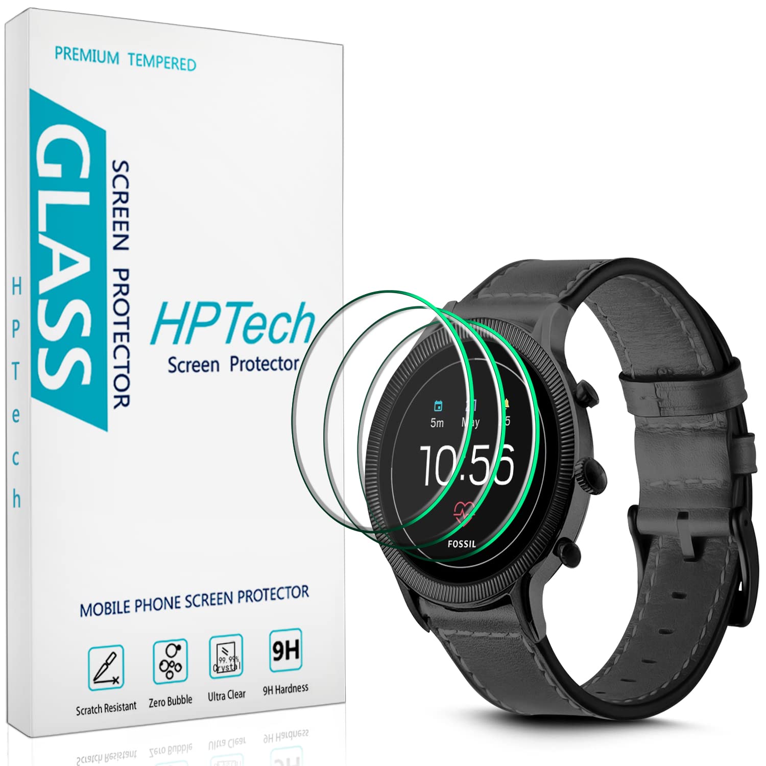 Venture Hr Fossil Gen Smartwatch Screen Protector Hptech Pack