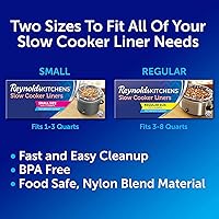Vista 2 de Reynolds Kitchens - Revestimientos para olla de cocción lenta, tamaño normal (se adapta a 2,8 a 7,6 litros), 6 unidades (paquete de 2)
