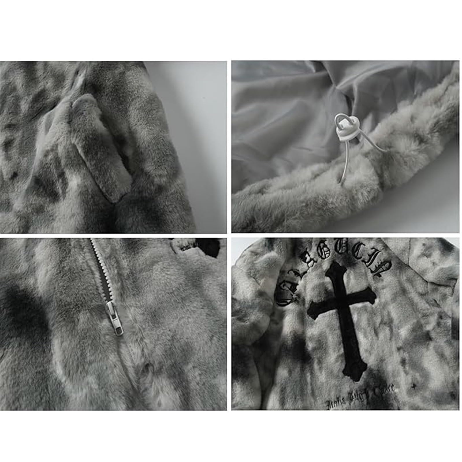 Męska damska kurtka polarowa z kołnierzem stójką i zamkiem błyskawicznym, kurtka polarowa Sherpa, estetyczne ubrania Y2K, zimowe, ciepłe kurtki polarowe Teddy, płaszcz