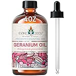 EVOKE OCCU Pure & Natural Geranium Essential Oil for Skin, Hair, Diffuser, Aromatherapy - 4 Fl Oz