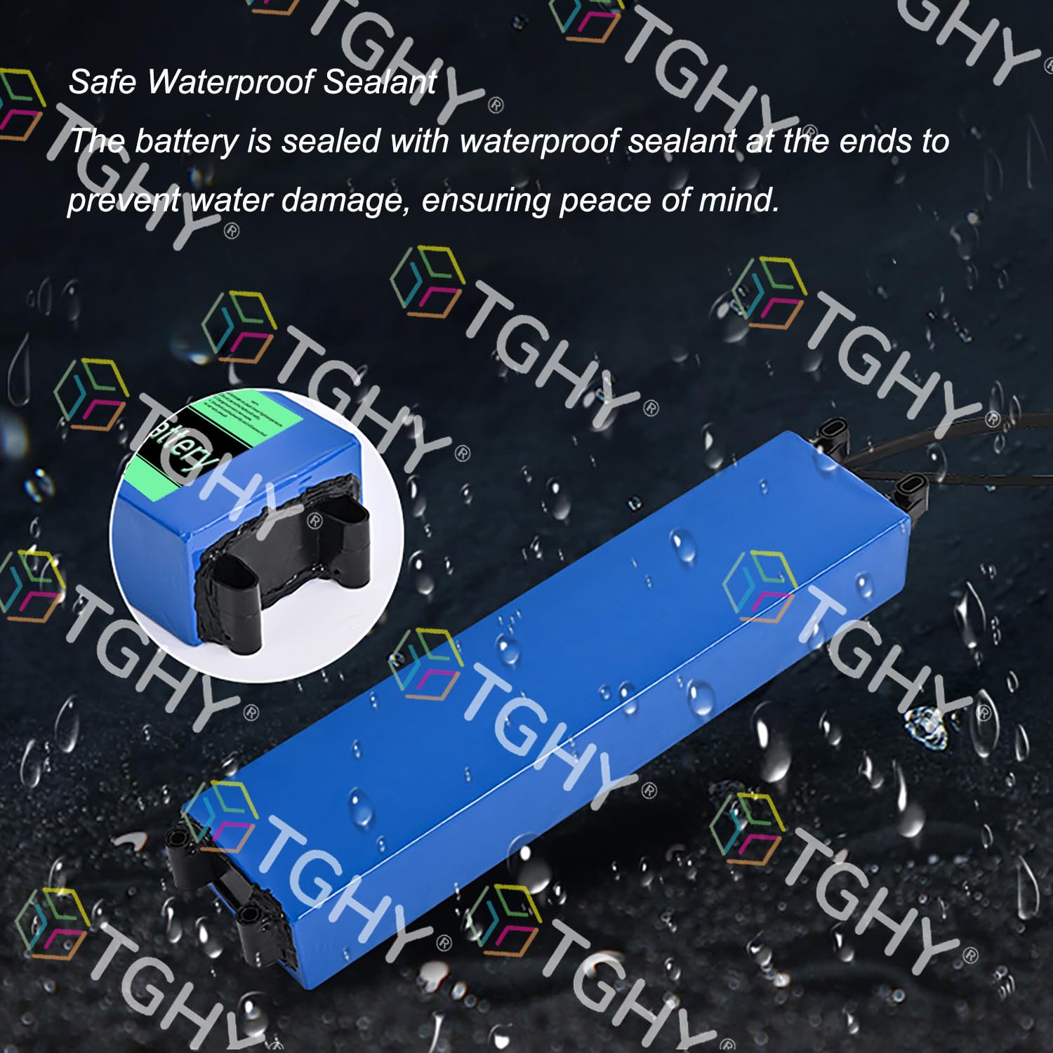 TGHY Batteria al Litio per Monopattino Elettrico da 36 Volt, 36 V, 6 Ah, 7,8 Ah, Ricaricabile, Pieghevole, Batteria Integrata per Hoverboard, Skateboard, Motore da 280,8 W,36v 6ah,XT60+SM