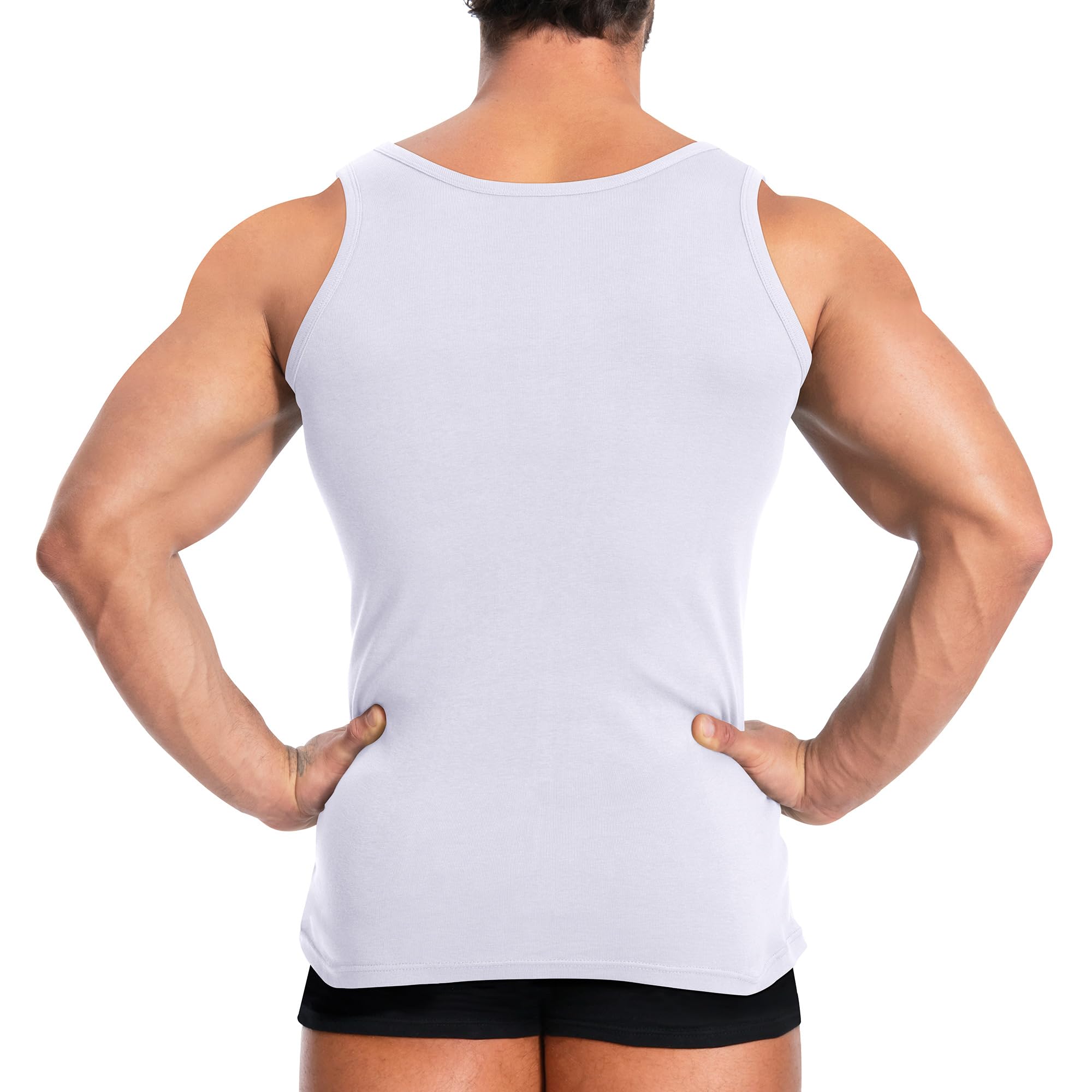 YOUCHAN Pack de 3 Camisetas Tirantes Hombre 100% Algodón S-5XL
