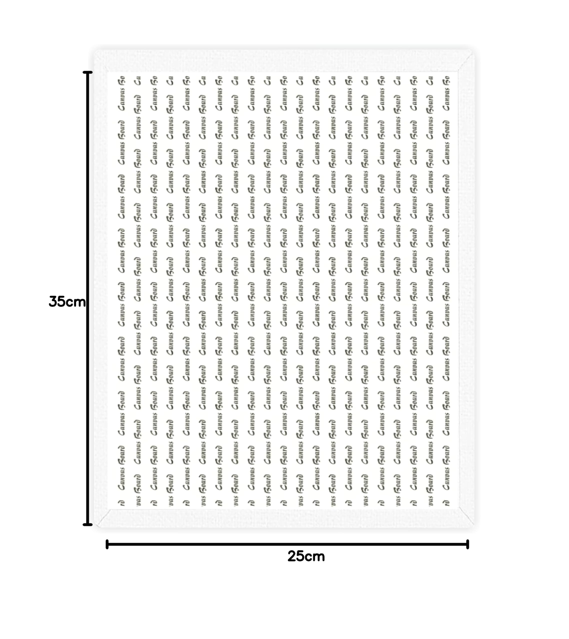 VARIETY CANVAS Lot de 6 toiles en coton apprêtées pour peinture, 25,4 x 35,6 cm, blanc