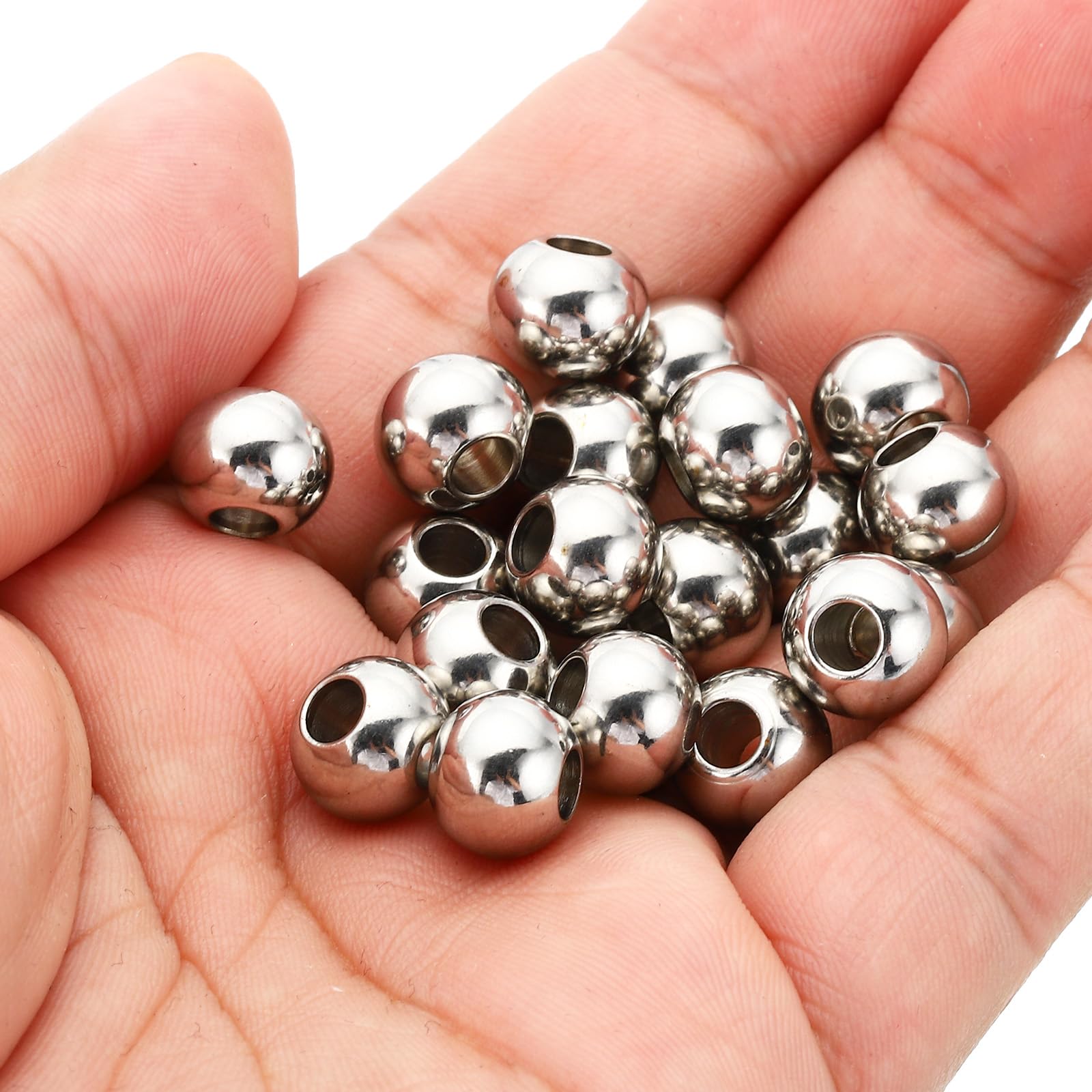 PATIKIL Smooth Round Spacer Beads - Image 3