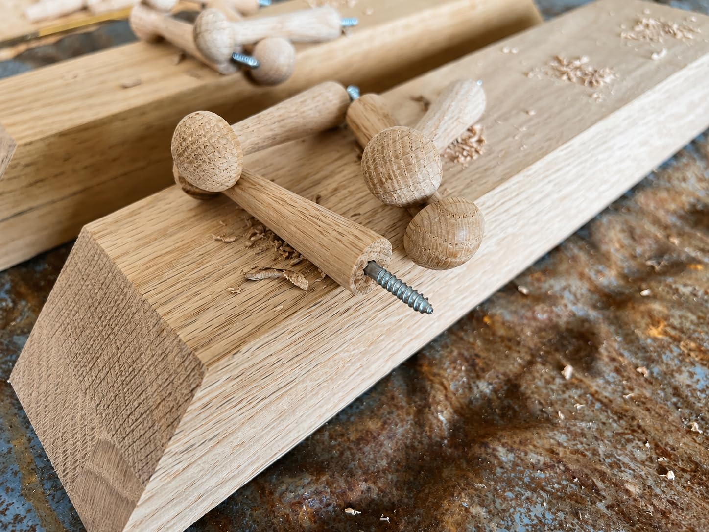 Handcrafted Wooden Spice Pegs - Rustic Kitchen Storage -5