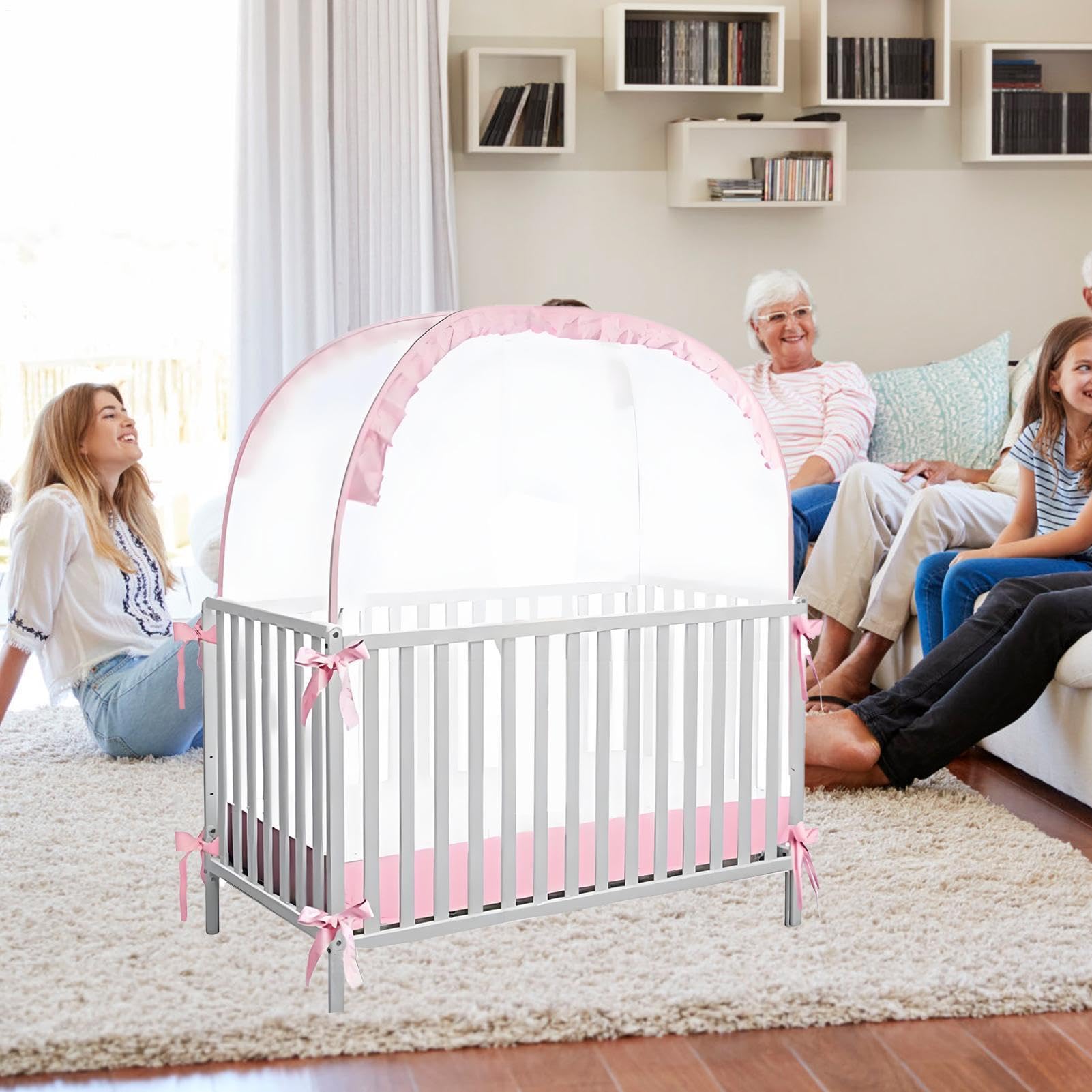 Namiot Do Łóżeczka Siatkowa osłona łóżka dziecięcego