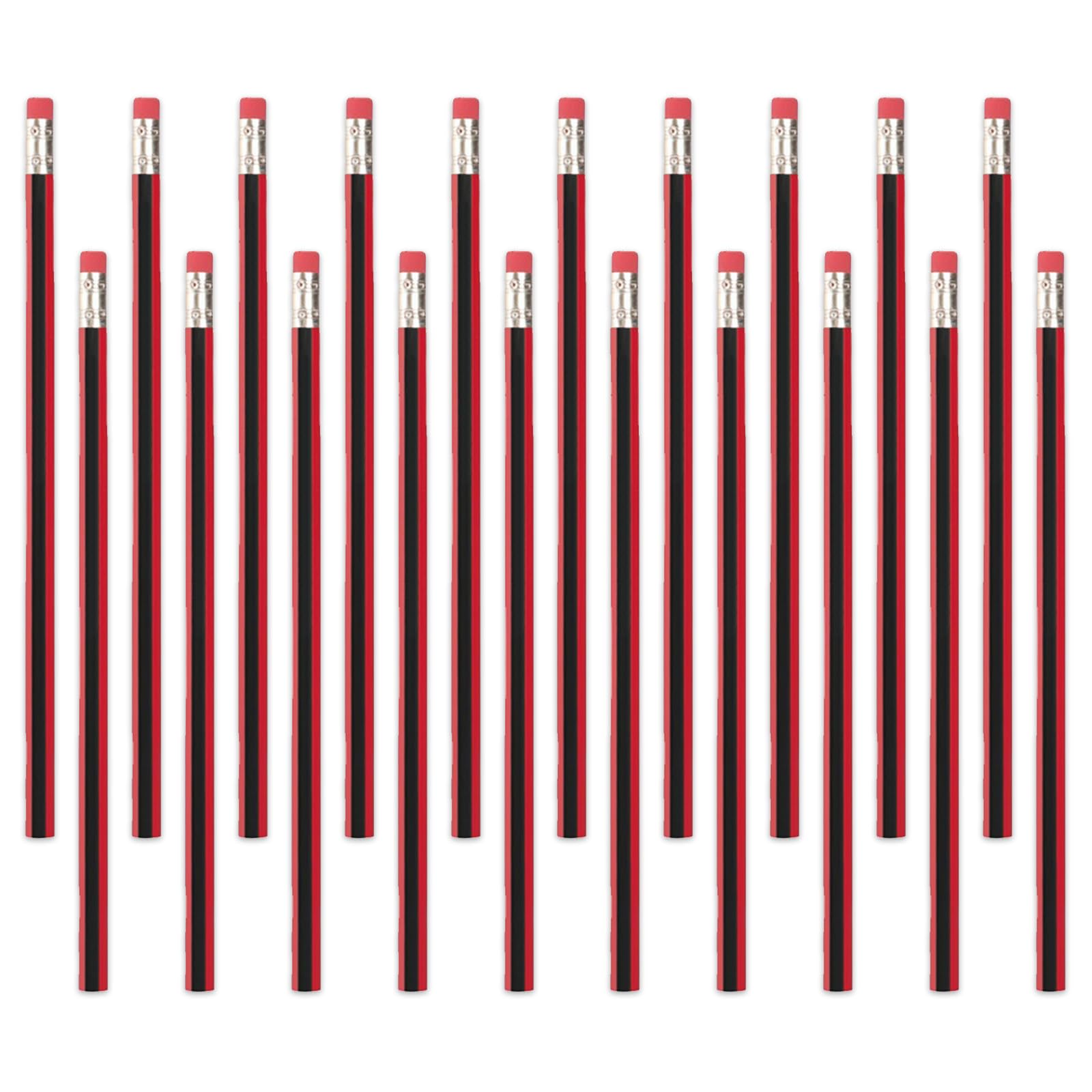 aieieii 20 Pcs 2B Pencils with Rubbers on the End Easy to Use,Back to School Supplies Pencil with Rubber,for School and Teacher Supplies Writing Drawing and Sketching's Writing Pencils Bulk