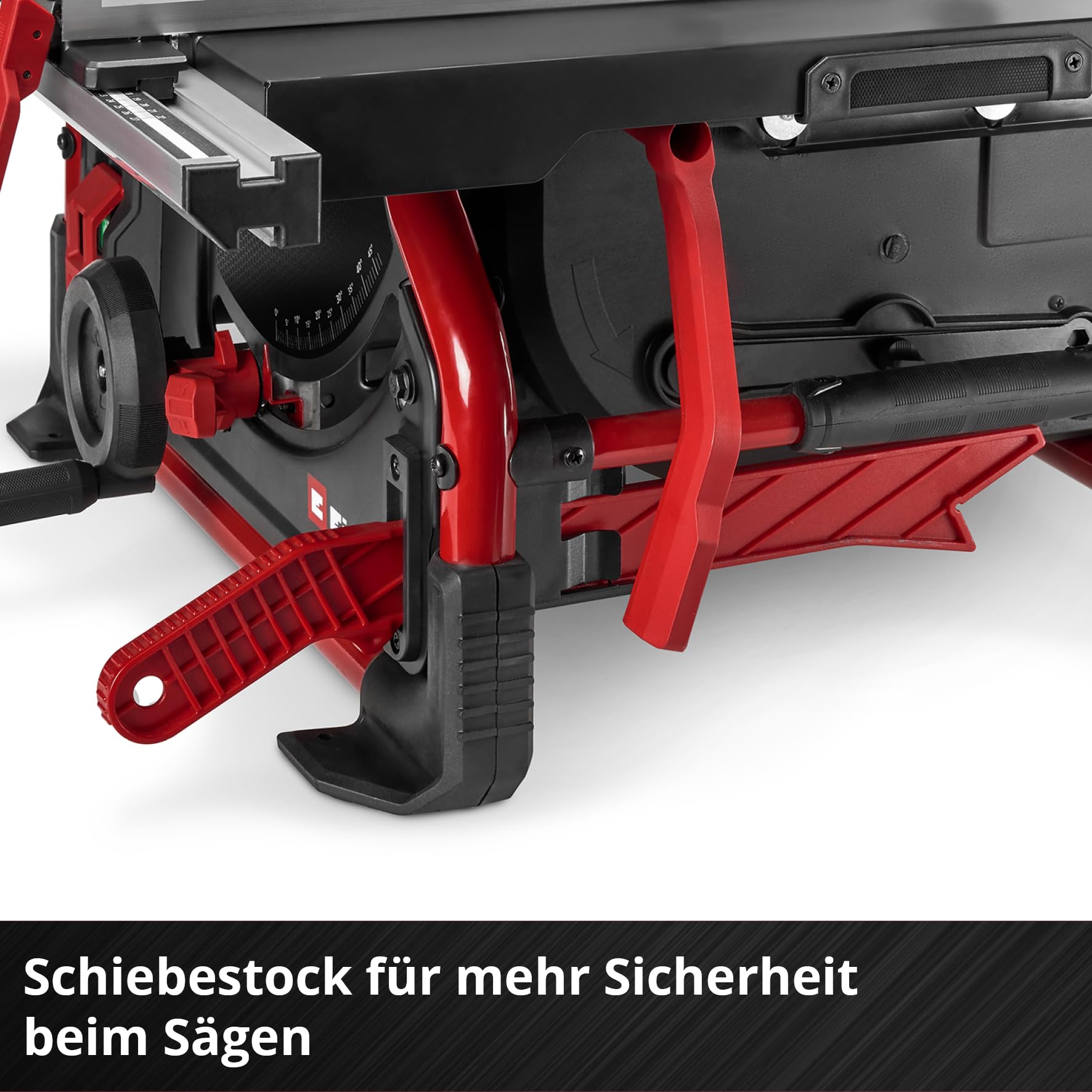Einhell Tischkreissäge TE-TS 10 T (2000 W, 89 mm Schnitthöhe, Ø 254 mm Sägeblatt, Tischverbreiterung, Winkelanschlag, Parallelanschlag, Schiebestock, Absauganschluss)