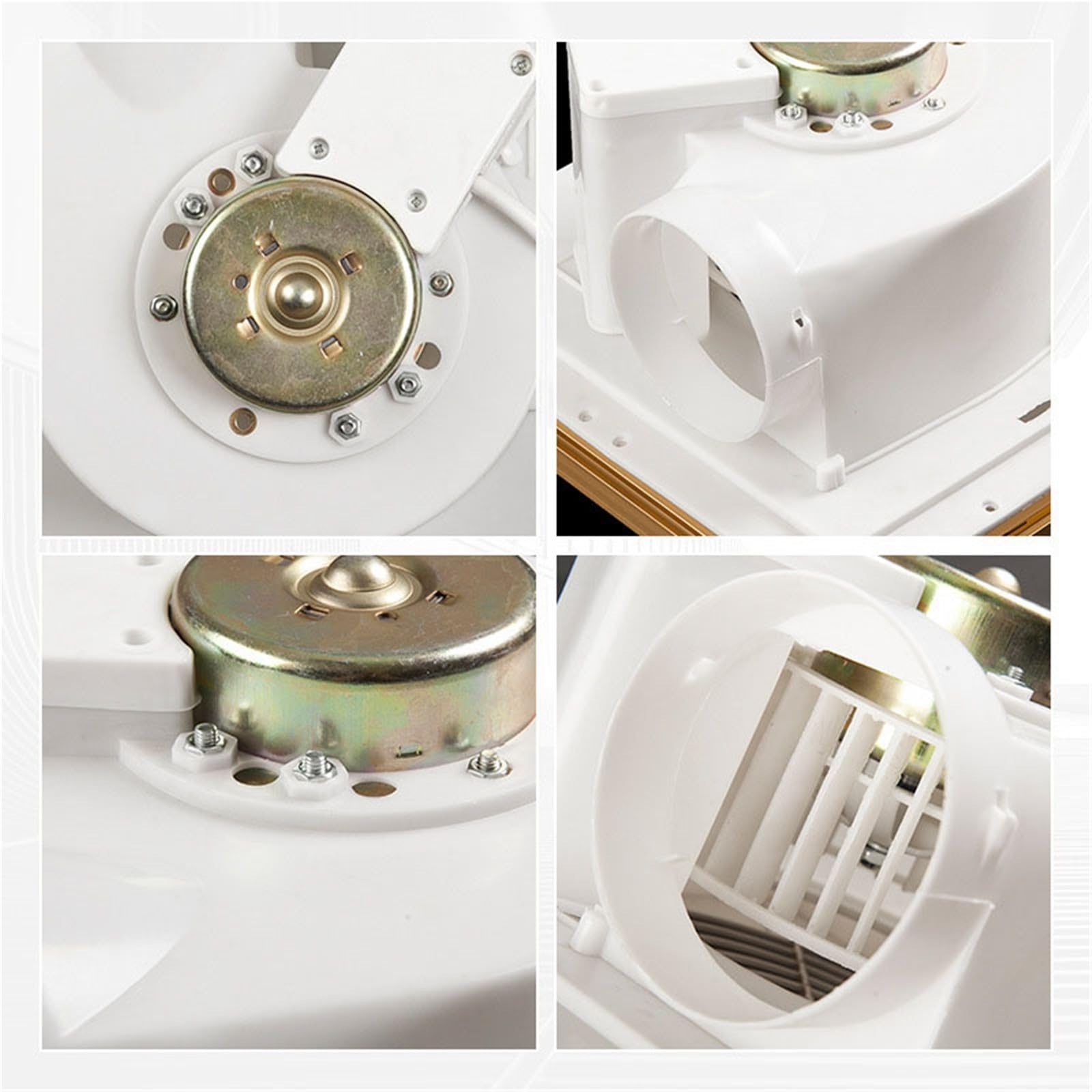 Extractor de baño Extractor de techo silencioso, cocina, baño, inodoro, ventilación universal yeso(Pequeño)