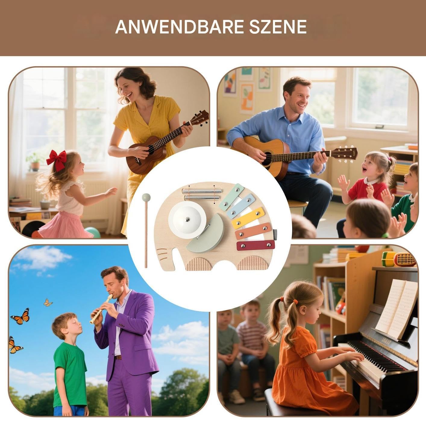 Zabawki Muzyczne Zestaw Muzycznych Słoniątko