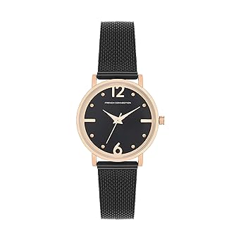 French Connection Analog Black Dial Women's Watch-FCN0006F-R