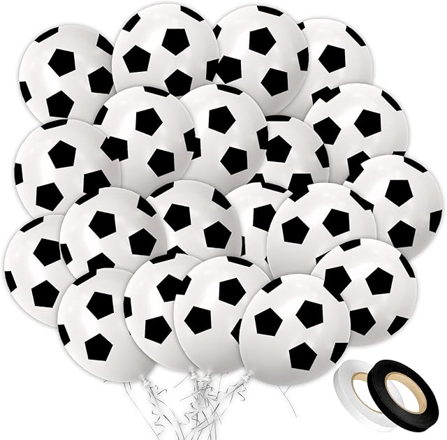24 Pcs Football Ballons, Soccer Theme Decoration Ballons, Football Party Supplies Accessories for Adults Sports Events Celebrations