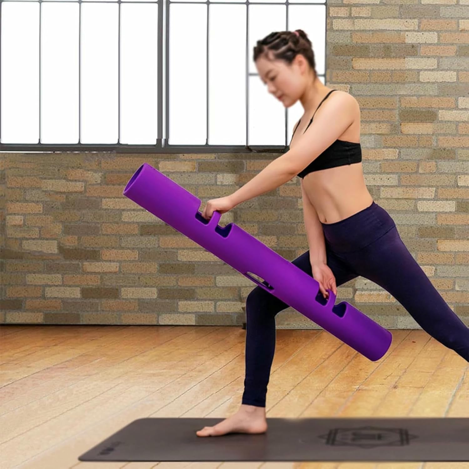 4kg Weight-Bearing Strength Training Bucket, Training Fitness Tube, Fitness Tube with Handle Column,for Loaded Movements in The Home Gym