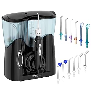 H2ofloss Water Flosser for Teeth Braces Professional Water Teeth Cleaner with 800ML Water Tank and 5 Settings 13