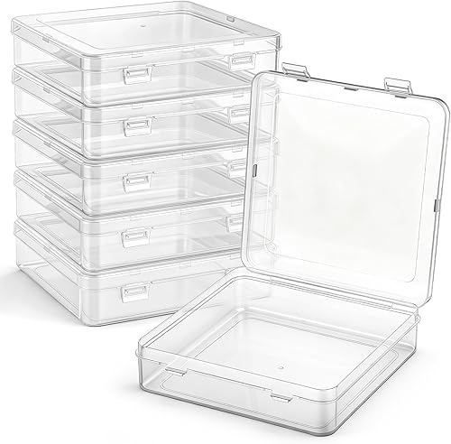 Miniatura 22 de 6 Piezas Mini Cajas Contenedoras de Almacenamiento de Cuentas de Plástico Transparente para Coleccionar Artículos Pequeños, Cuentas, Joyas, Tarjetas