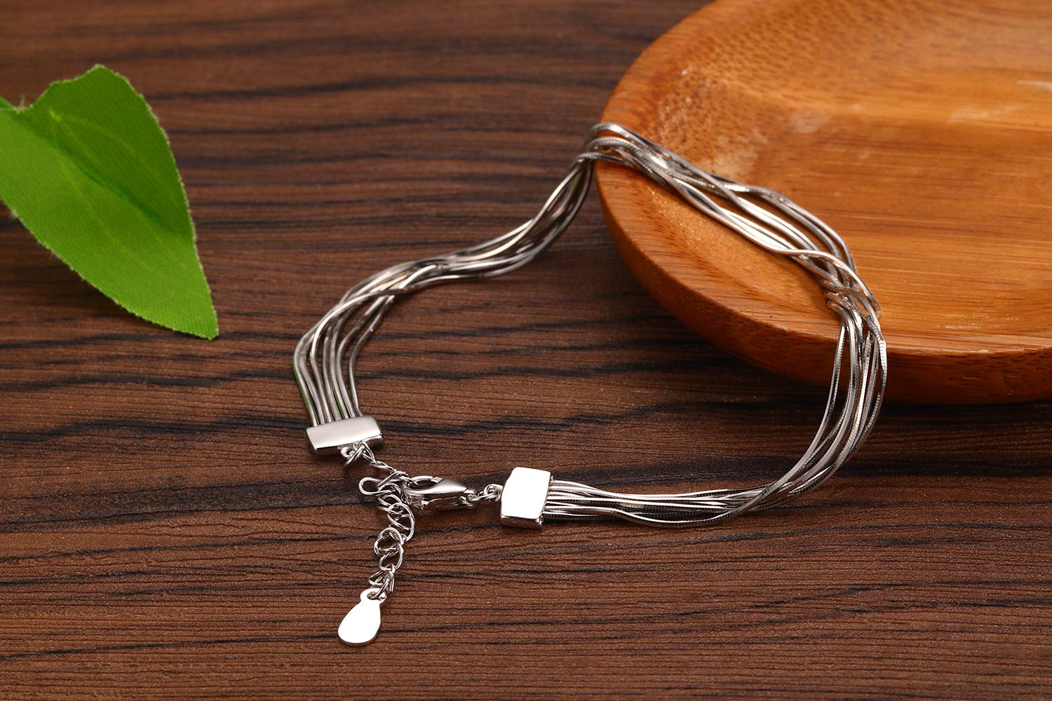 SLUYNZ Pulsera de Eslabones Elegantes de Plata de Ley 925 para Mujeres Adolescentes Niñas Pulsera de Serpiente