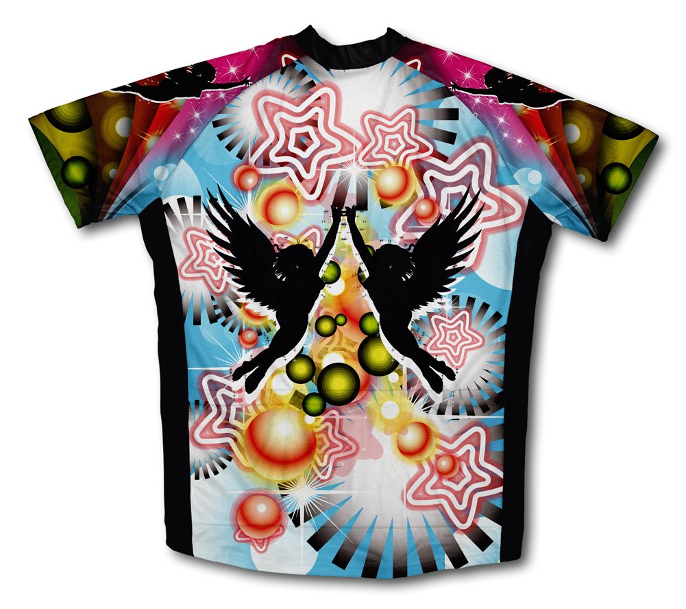 ScudoPro Starling Angel Short Sleeve Cycling Jersey for Youth - Size XS Black