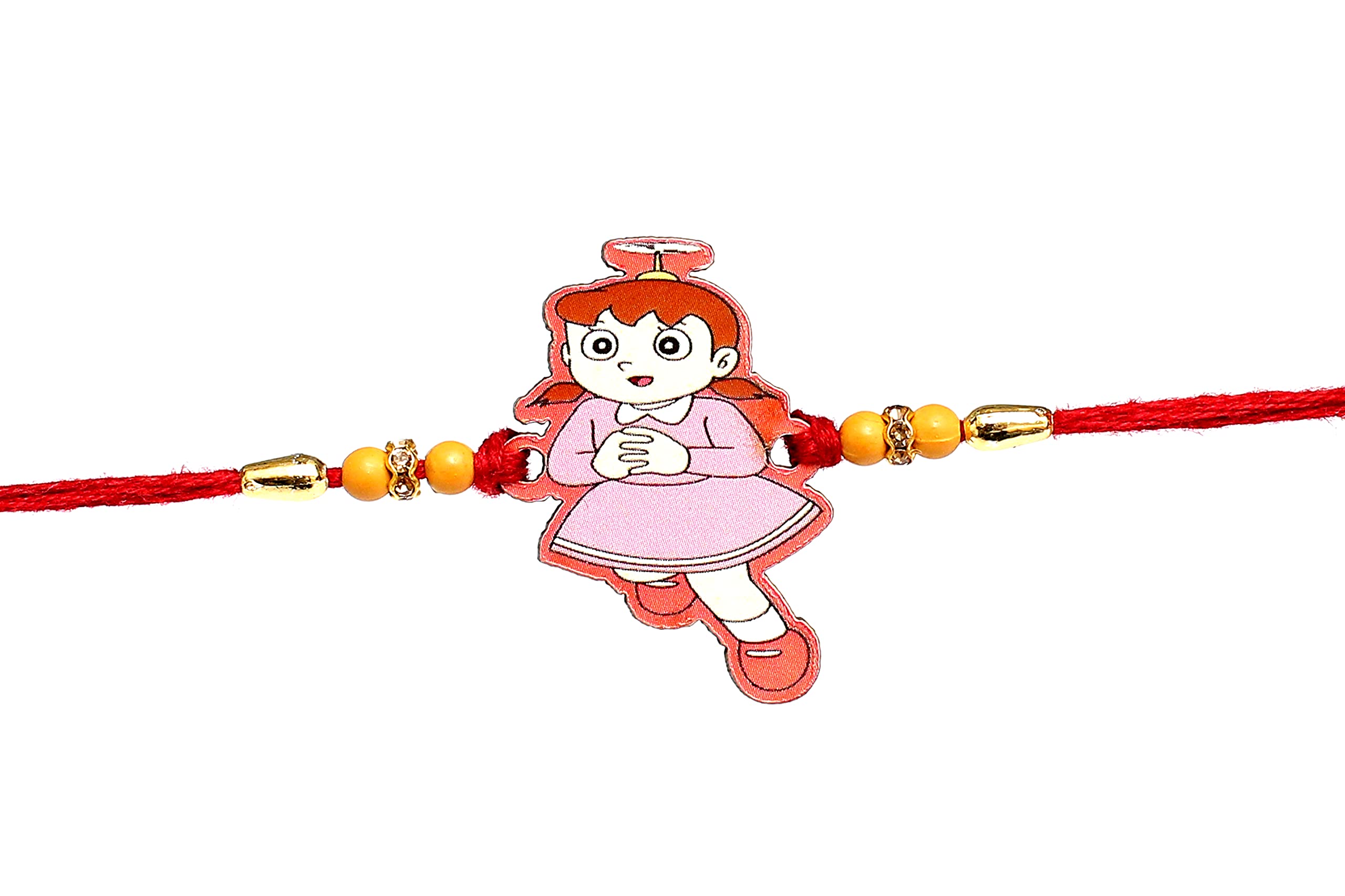 Rakhi Mart™- Wooden Sizuka Cartoon rakhi for cute baby(set of 1)
