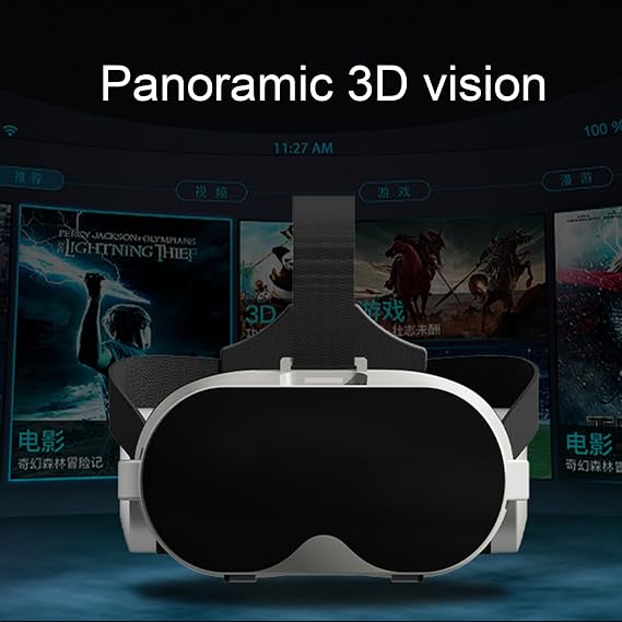 Virtual Reality Glasses - 3D VR Glasses Mobile VR Glasses Adjustable Portable Headset for Viewing 3D Content Immersive Screen System for Apps Simulations Interactive