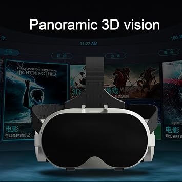 Virtual Reality Glasses - 3D VR Glasses Mobile VR Glasses Adjustable Portable Headset for Viewing 3D Content Immersive Screen System for Apps Simulations Interactive