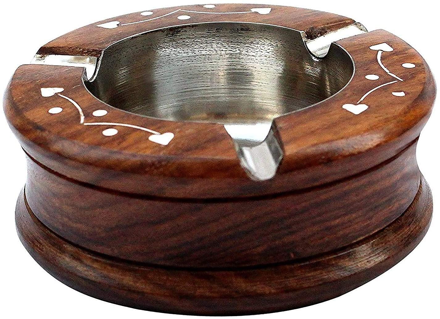 Boscaiola24 Wooden Tabletop Ash Tray for Men and Women,Ashtray for Indoor or Outdoor Use, Ash Holder for Smokers Desktop Beautiful Designe Ash Tray for Home Office Decoration-image-38