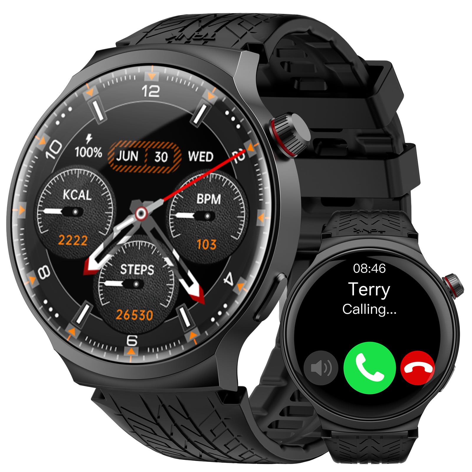Smart Watches for Men 1 85 Ultra Large Screen 120 Days Battery Life Smart Watch with Al Voice