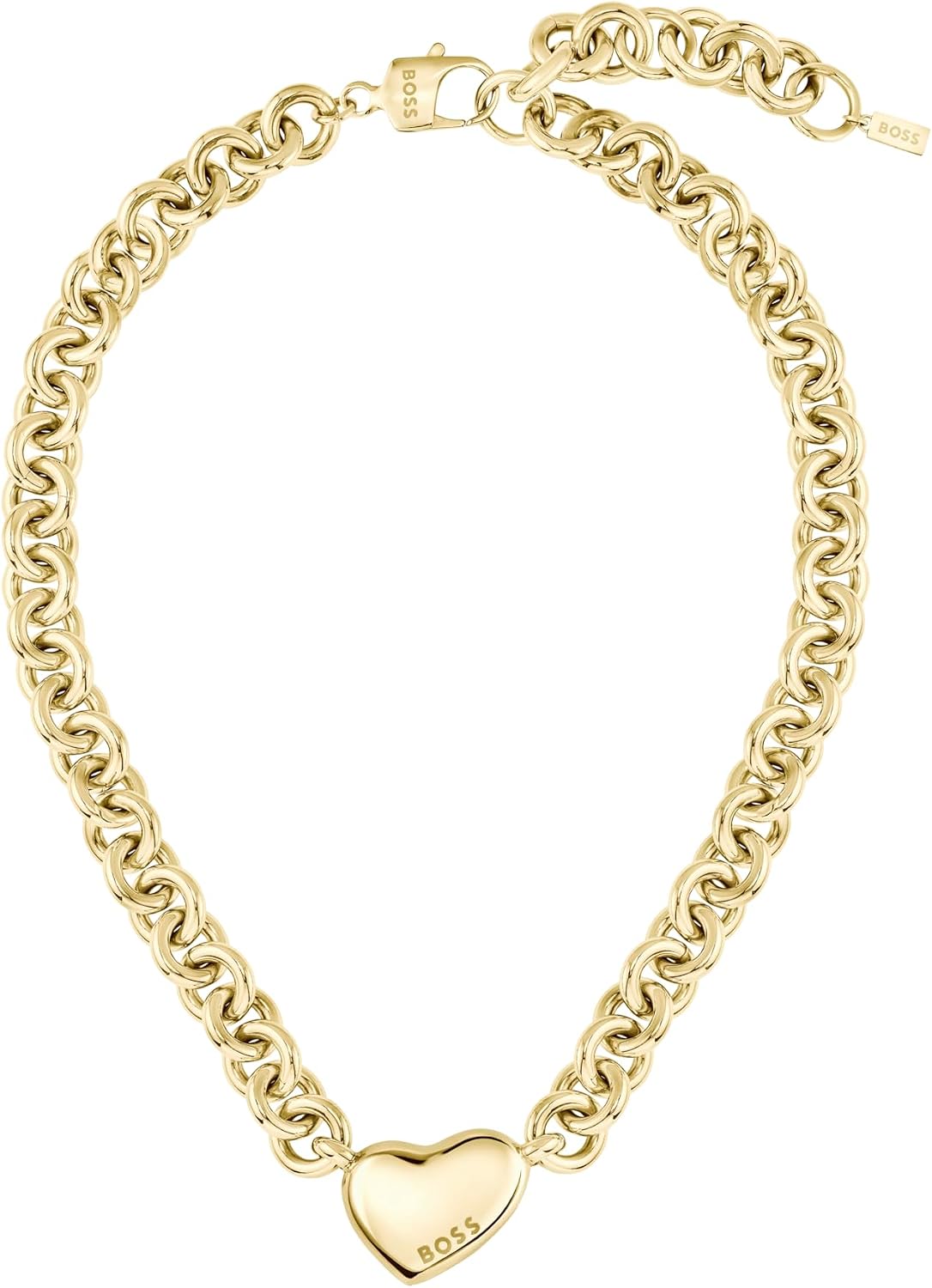 BOSS Jewelry Orecchini da Donna Collezione HONEY LOVE in Oro Giallo con un Pendente a Forma di Cuore - 1580641