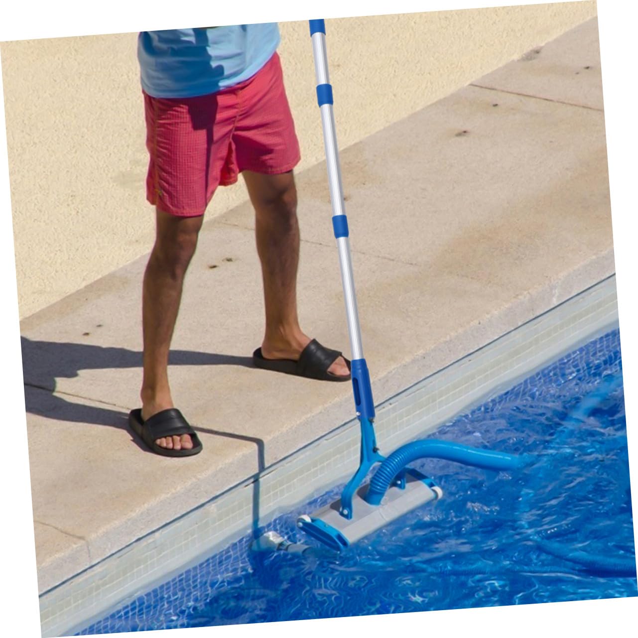 Artibetter 2piezas Pértiga Telescópica de Aluminio para Piscina Poste para Skimmer Varilla Extensible para Limpieza de Piscina
