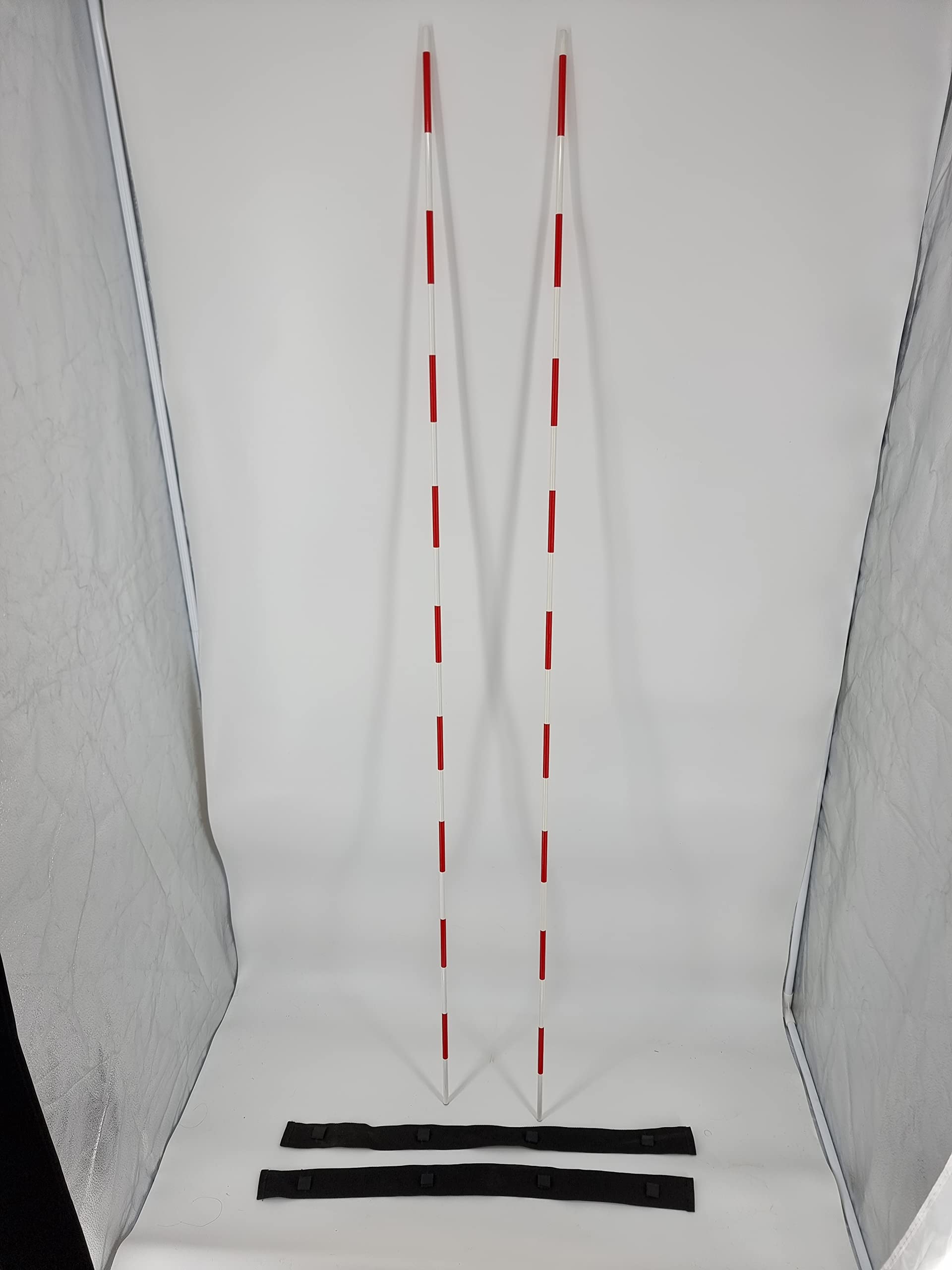Lot de 2 Mires de Volley-Ball avec Attaches Velcro - Antennes VB pour Entraînement