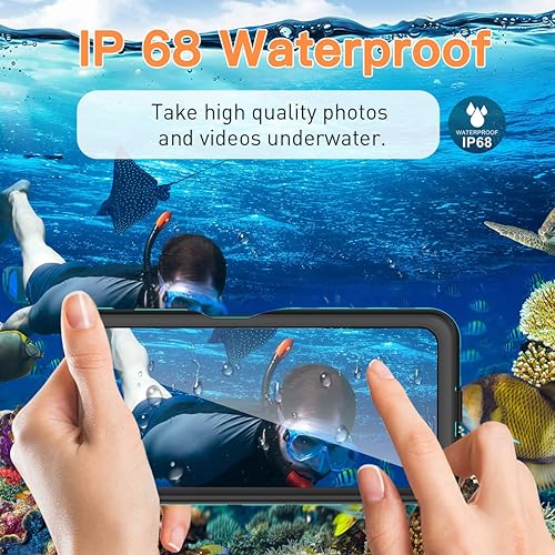 Miniatura 2 de AICase Funda impermeable para Samsung Galaxy A14 5G, transparente, a prueba de agua, a prueba de golpes, a prueba de polvo, a prueba de nieve,