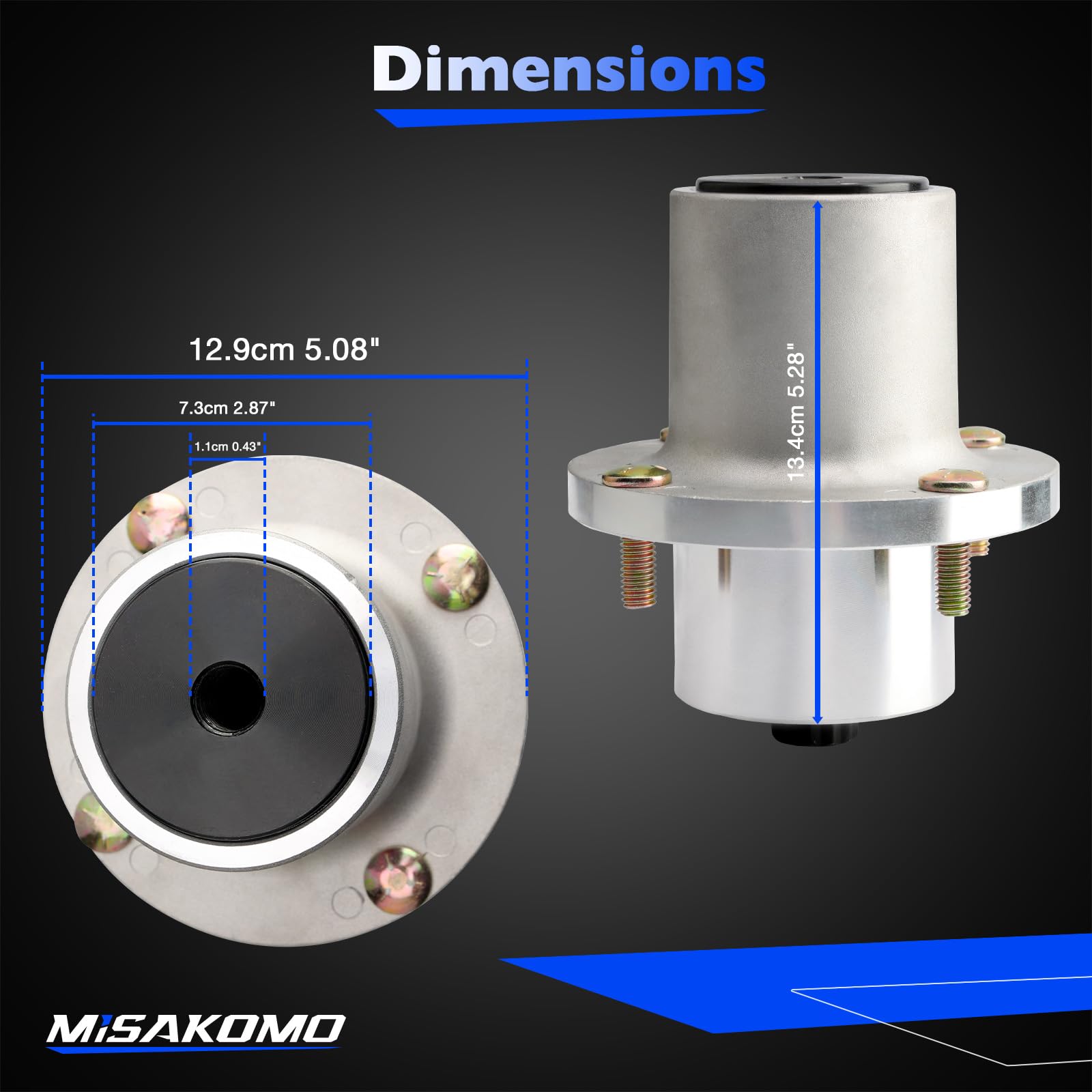 Amazon.com : Misakomo Lawn Mower Deck Blade Spindle Assembly
