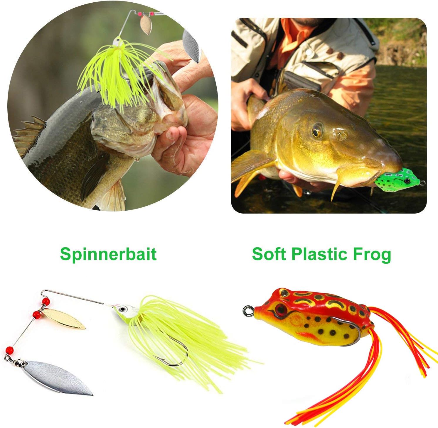 Amazon Shxh 137個 フィッシングルアーキット トップウォーター ルアー タックルボックス クランクベイトスピナー ベイト プラスチックワームジグ その他釣り用具 Shxh ルアー