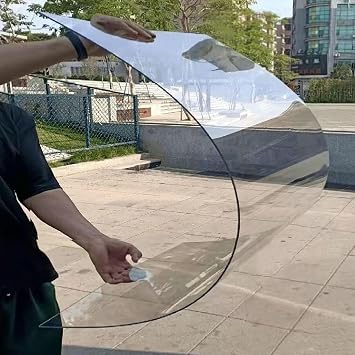 Greenhouse Roof Panels Clear Polycarbonate Panels Glass Awning, UV Protection Rainproof, for Shed Windows Greenhouse Canopy Carport, CustomSize1.5x5m/5.1x16.4ft
