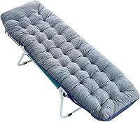 Vista 32 de Slsy Cuna de campamento con colchón de espuma viscoelástica de 2 pulgadas, cama plegable acolchada mejorada con bolsa de transporte, catre de dormir