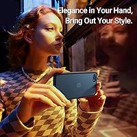 Vista 4 de TORRAS - Funda a prueba de golpes para iPhone SE 2022/iPhone SE 2020/iPhone 7, certificado de caída militar, parte trasera dura, semitransparente