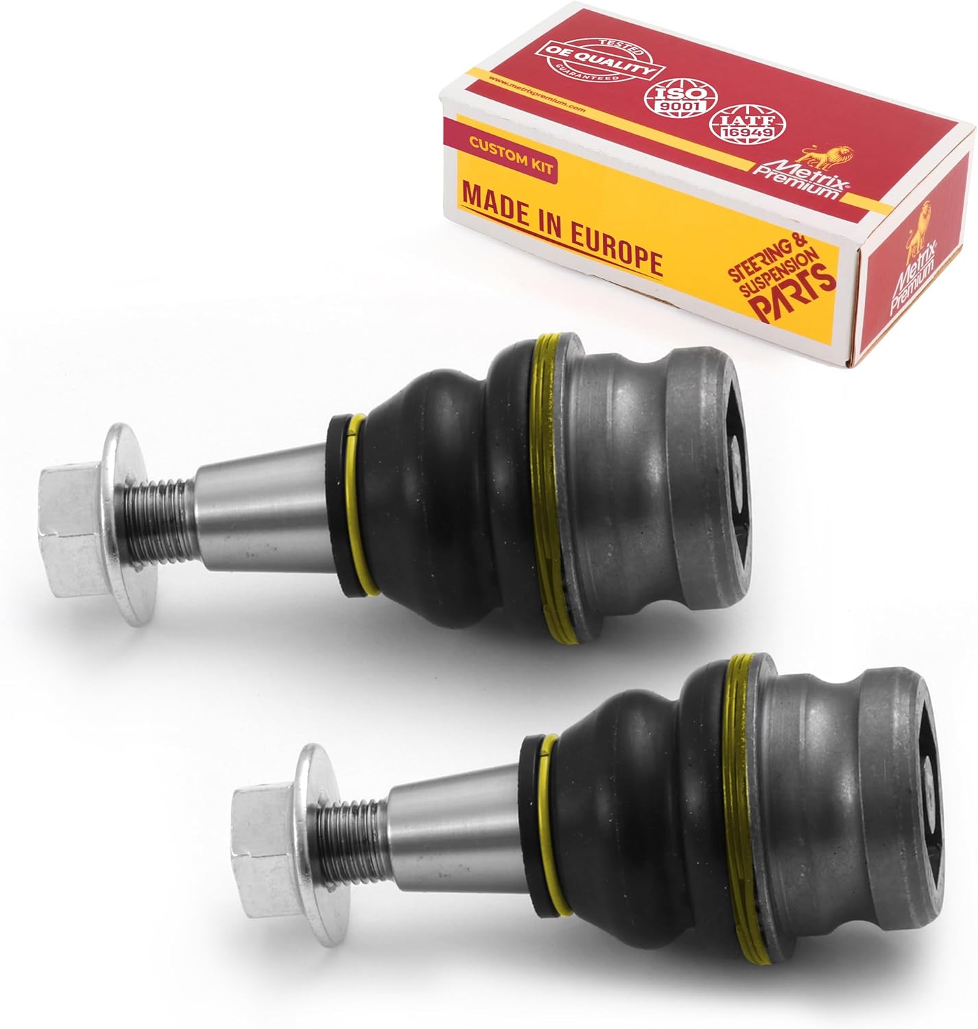 Metrix Premium Chassis Parts - 2 PC Front Lower Forward Ball Joint Kit Fits 21-23 Audi A4 Mexico, 19-23 RS5 Sportback, 18-23 A5 Sportback, 18-23 RS5, 15-23 Porsche Macan, K500252, Made in Europe