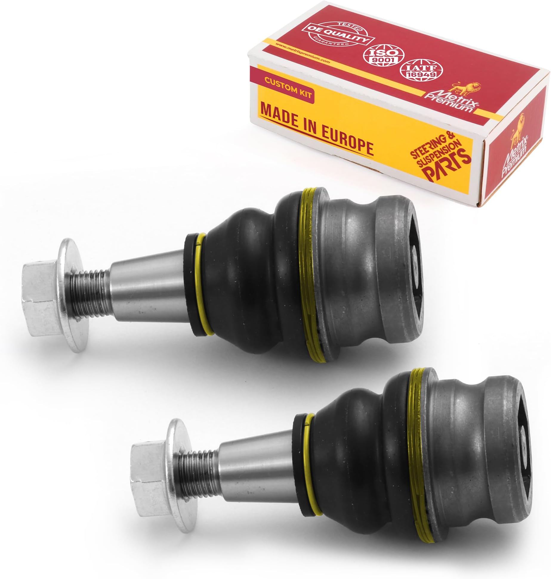 Metrix Premium Chassis Parts - 2 PC Front Lower Forward Ball Joint Kit Fits 21-23 Audi A4 Mexico, 19-23 RS5 Sportback, 18-23 A5 Sportback, 18-23 RS5, 15-23 Porsche Macan, K500252, Made in Europe