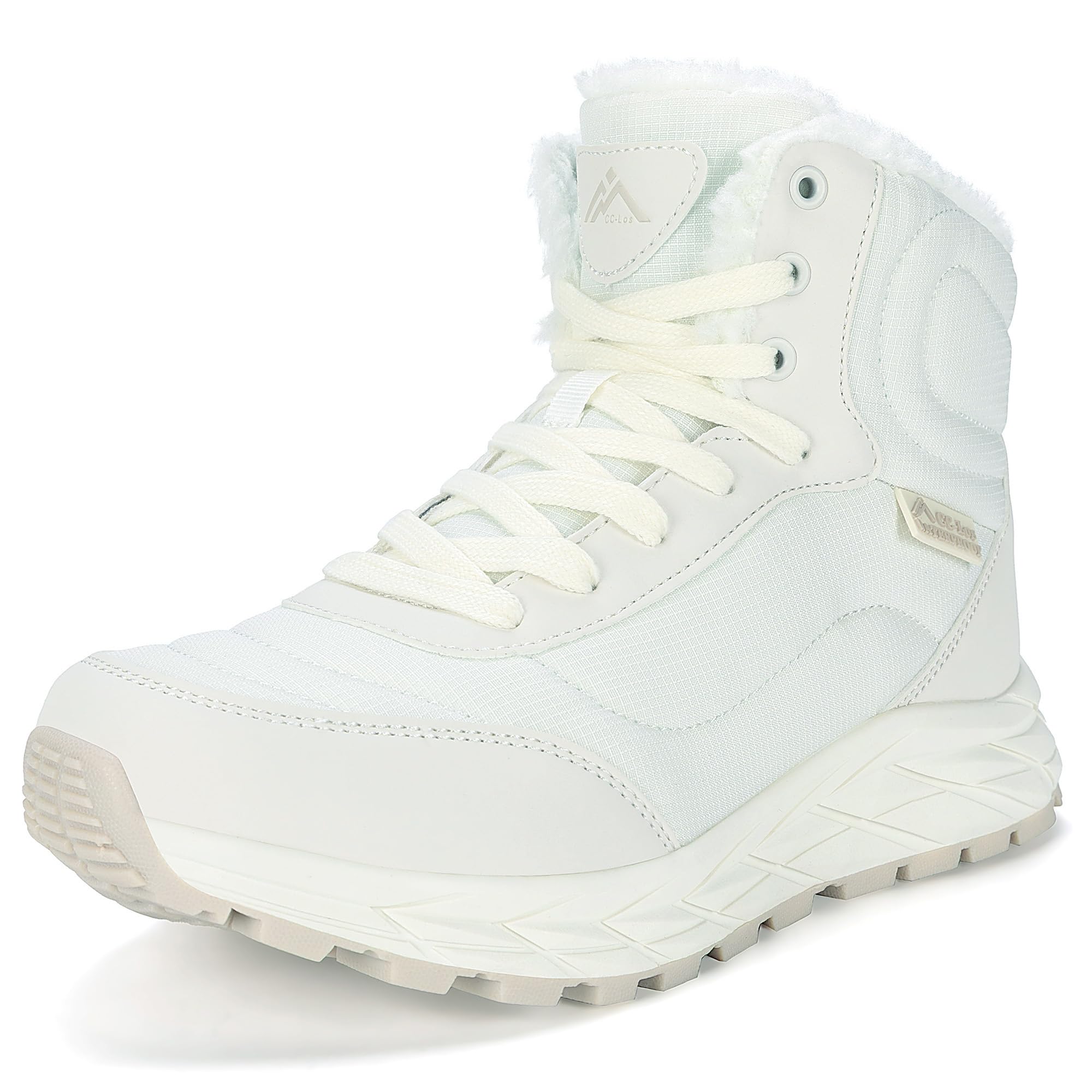 CC-Los Winter Boots for Women Waterproof Snow Boots with Warm Faux Fur Lined Non-Slip Ankle Booties for Outdoor