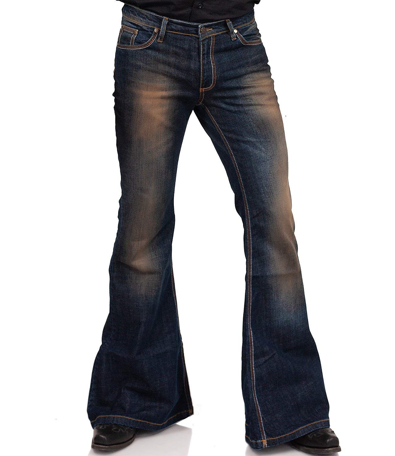 Comycom 70er Jahre Look Jeansschlaghose Star Gringo