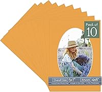 Vista 259 de CountryArtHouse Marco ovalado verde cazador de 5 x 7 pulgadas, sin ácidos, con núcleo blanco, corte biselado para fotos de 4 x 6, se adapta a marcos