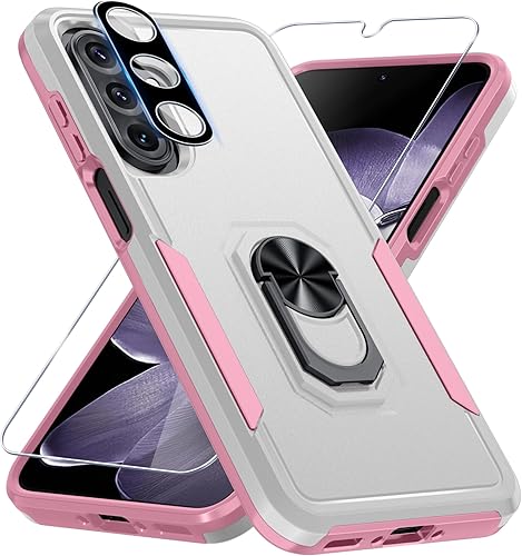 Miniatura 41 de Janmitta Funda compatible con Samsung Galaxy A14 5G con protector de pantalla + protector de lente de cámara, funda resistente de servicio pesado